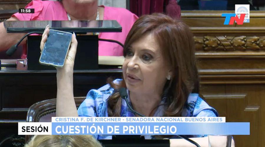 Cristina habloacute sobre su pedido de desafuero