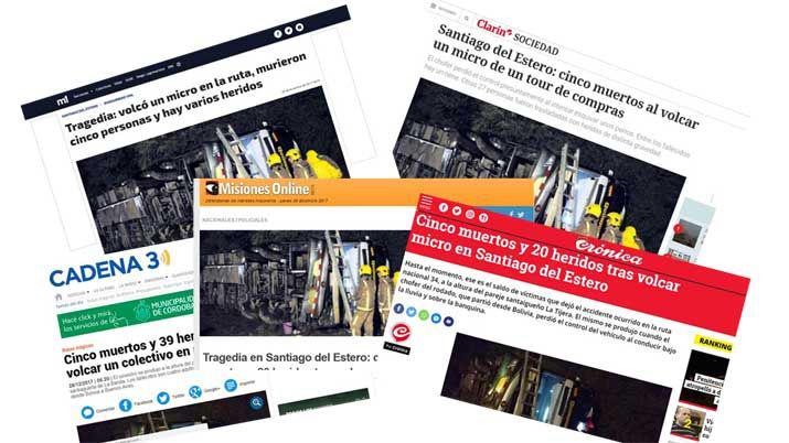 Coacutemo reflejan medios nacionales el accidente con 5 viacutectimas fatales en Santiago