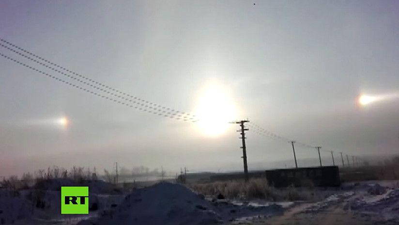 Tres soles en el cielo de China