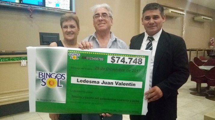 Santiaguentildeo radicado en Buenos Aires ganoacute el pozo acumulado de Bingos del Sol