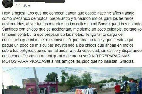Mecaacutenico se arrepintioacute de preparar motos y asegura que fue amenazado