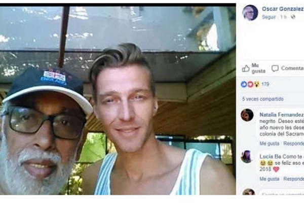 El Negro Gonzaacutelez Oro generoacute misterio con una imagen junto a su ex pareja