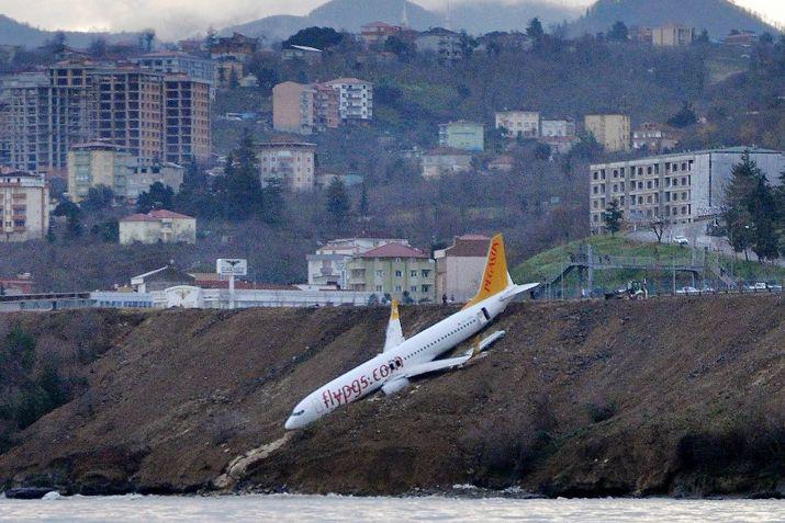 Fue al momento del aterrizaje y quedó a metros del mar No hubo heridos