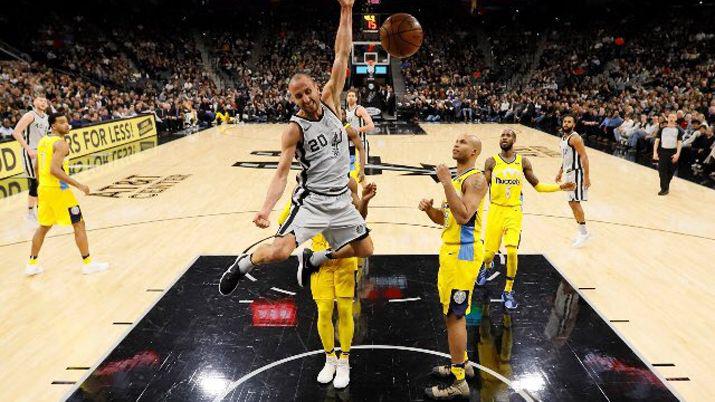 El pibe de 40- la espectacular volcada de Ginobili