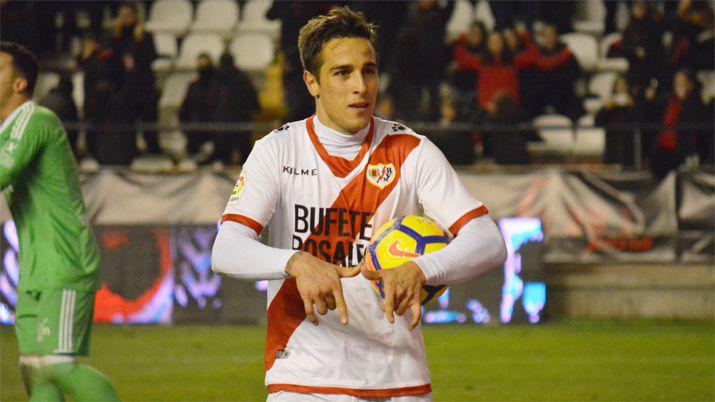 Oscar Trejo en su mejor momento en el Rayo Vallecano