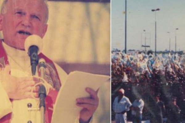 Evocacioacuten- el diacutea que Juan Pablo II sobrevoloacute Santiago