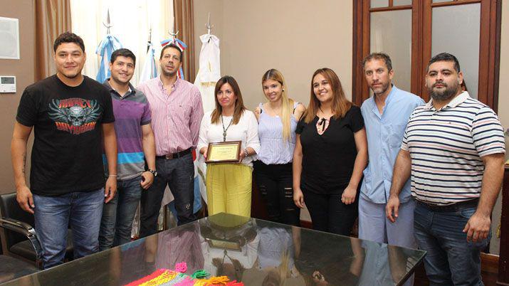 Norma Fuentes se reunió con dirigentes del club Patagonia Central