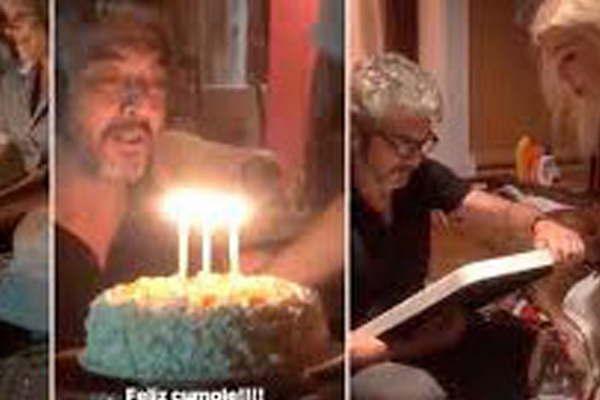 La diva le festejoacute el cumpleantildeos a Ricardo Dariacuten 
