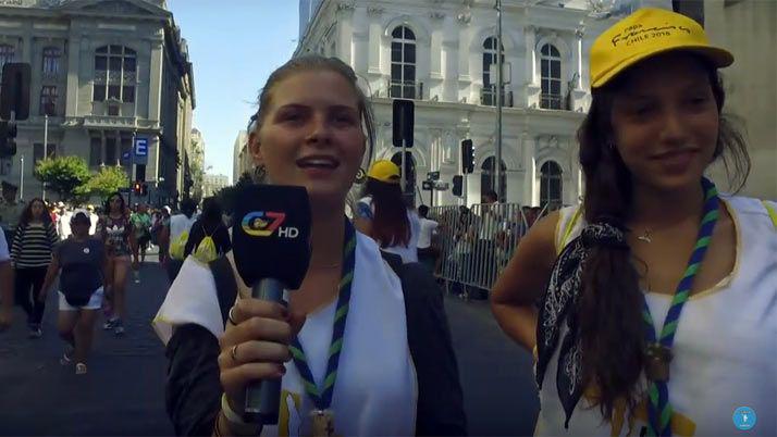 VIDEO Chilenos expresan a EL LIBERAL su emocioacuten por la visita de Francisco