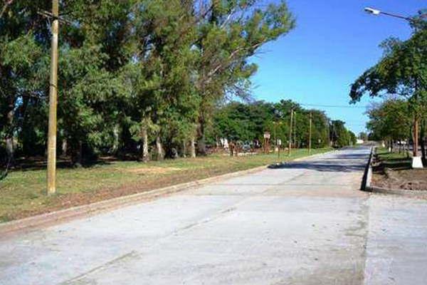 Se habilitaron obras de pavimento en la avenida Pedro Monfrini de Selva