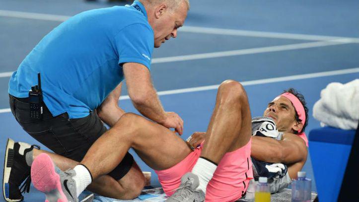 Rafael Nadal se despidioacute del Abierto de Australia por una lesioacuten