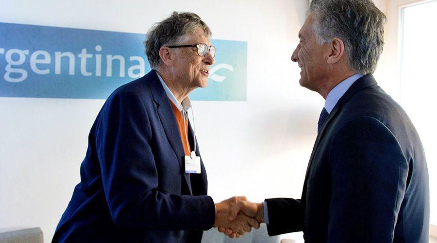 Mauricio Macri se reunioacute con Angela Merkel y Bill Gates