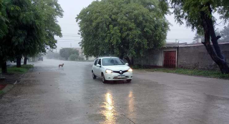 Llueve de forma copiosa en el interior de la provincia