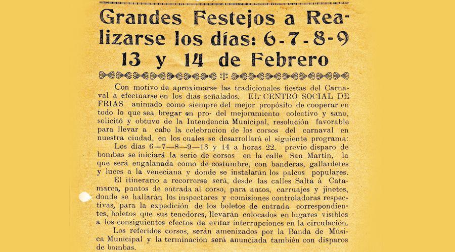 Un amarillento folleto rescata del olvido coacutemo se organizaban los corsos de carnaval de la calle San Martiacuten