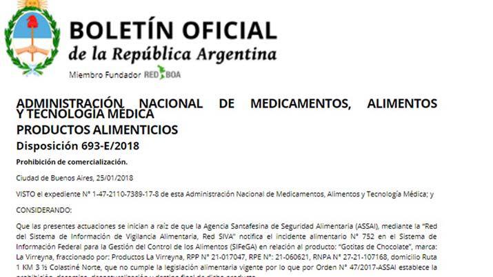 Prohiacuteben la comercializacioacuten de chocolate arroz y otros alimentos