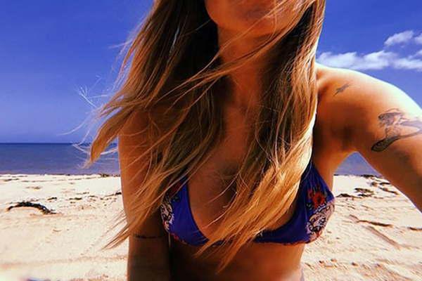 Micaela Tinelli se mostroacute en bikini en el balneario uruguayo de Joseacute Ignacio 