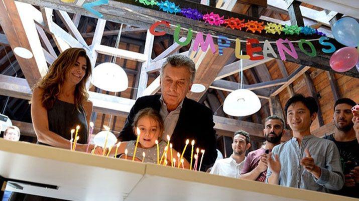 El presidente Macri festejó su cumpleaños en la Casa Rosada