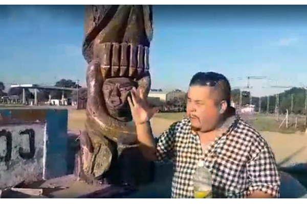 Un pastor destrozoacute esculturas en Sachaacuteyoj por considerar que son demoniacuteacas y traen miseria