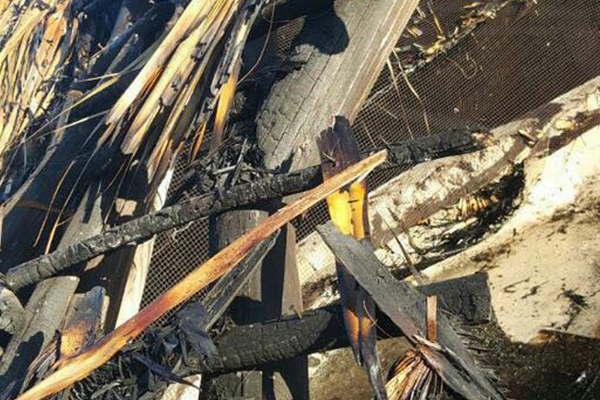 Dantildeos materiales provocoacute un incendio en casa de Montaner