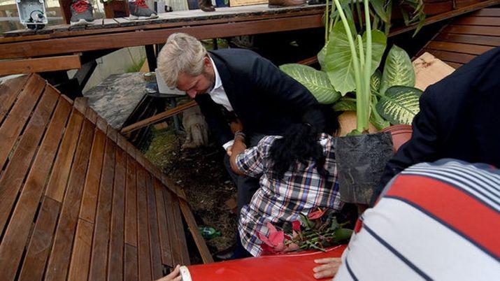 Se derrumboacute parte del restaurante de Margarita Barrientos