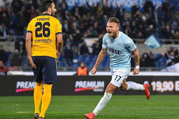 Lazio derrotoacute sobre la hora al Hellas Verona en el cierre de la fecha 25