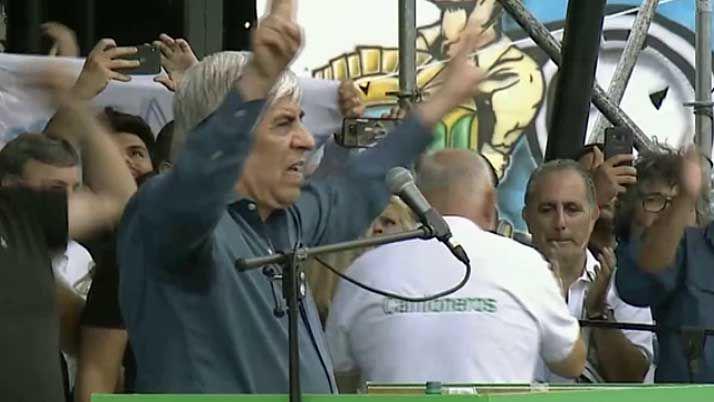 Hugo Moyano- Tengo las suficientes pelotas para defenderme de este Gobierno