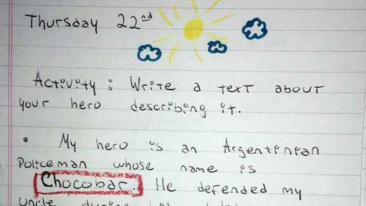 Un nintildeo de EEUU eligioacute al policiacutea Luis Chocobar como su heacuteroe en clases