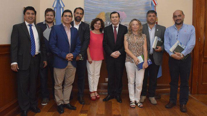 Zamora con autoridades del Consejo Federal de Ciencia y Tecnología