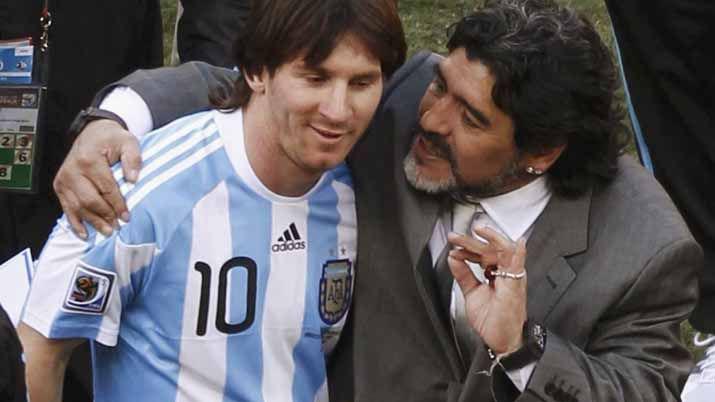 El saludo de Maradona a Messi por el nacimiento de su tercer hijo