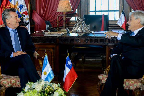 Macri apuesta a su relacioacuten  con Pintildeera para avanzar en la integracioacuten de Argentina y Chile
