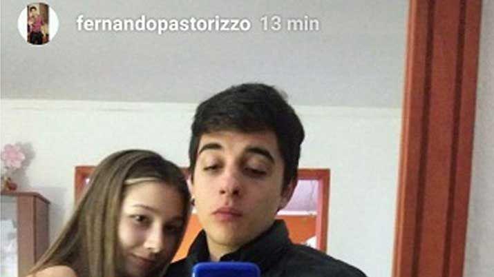 Nahir Galarza junto a quien sería su víctima y ex novio Fernando Pastorizzo