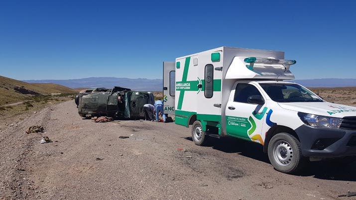 Gendarme santiaguentildeo murioacute en un vuelco en San Juan