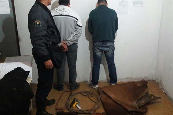 Sujetos fueron apresados tras seguidilla de robos