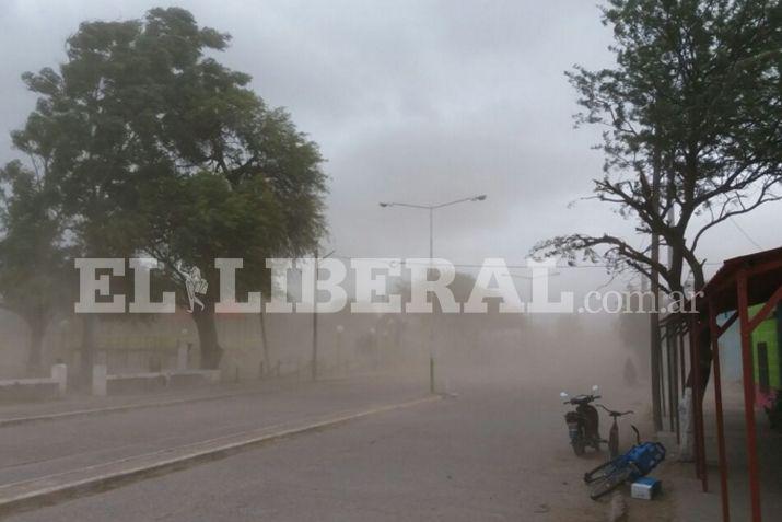 Rfagas intensas de viento hicieron descender la temperatura