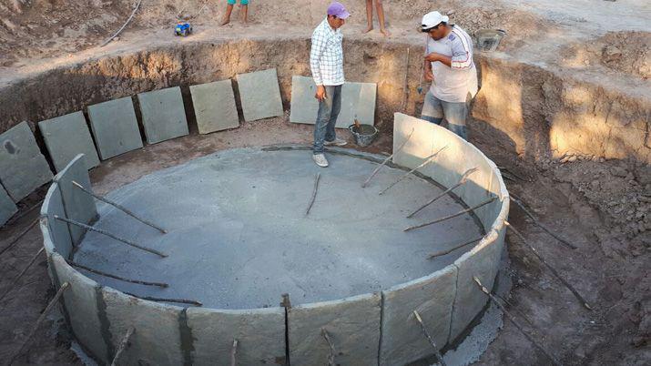 Continuacutea la construccioacuten de moacutedulos de acopio de agua de lluvia