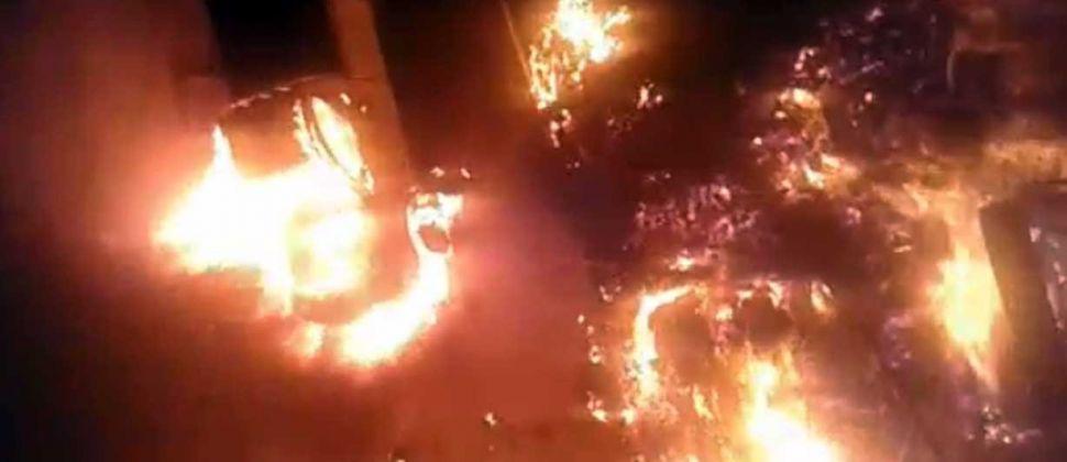 El fuego se tornó incontrolable