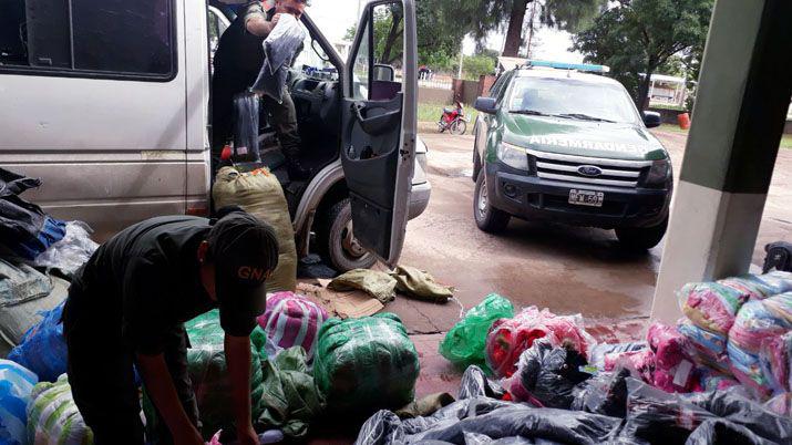 Gendarmería secuestró mercadería ilegal valuada en  8300000