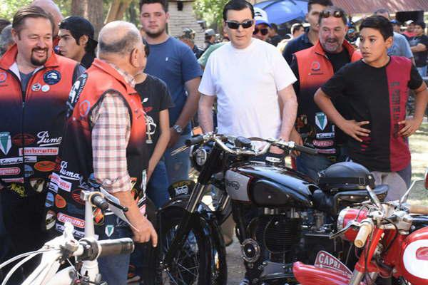Zamora participoacute de evento solidario con motociclistas en Las Casuarinas