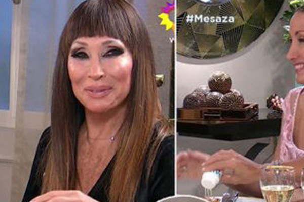 Moria Casaacuten revolucionoacute la mesa de Mirtha Legrand
