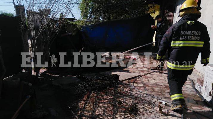 El lugar del incendio