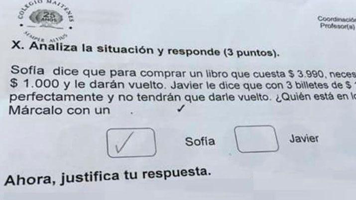 Es viral- la insoacutelita respuesta de un nintildeo en una prueba de matemaacuteticas