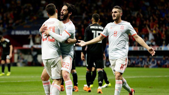 Histoacuterica goleada de Espantildea sobre Argentina por 6 a 1