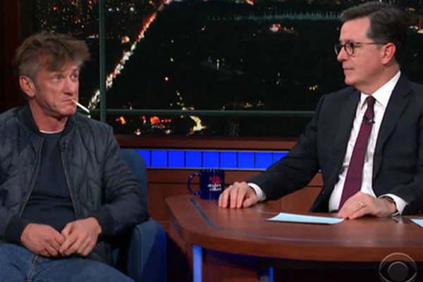 Sean Penn irreconocible  en una entrevista televisiva  