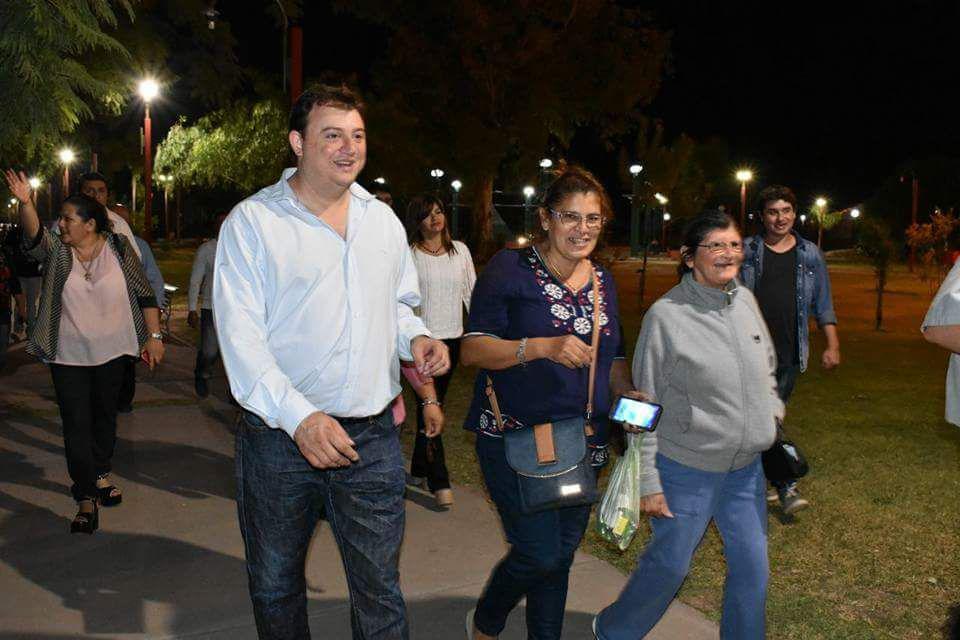 Inauguracioacuten de luminaria led en plaza Centenario de Loreto