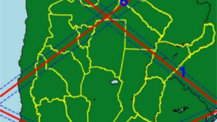 Santiago est en la traza de la caída de la estación espacial china