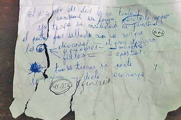 Manuscritos en caso Marito obra de uno de los imputados