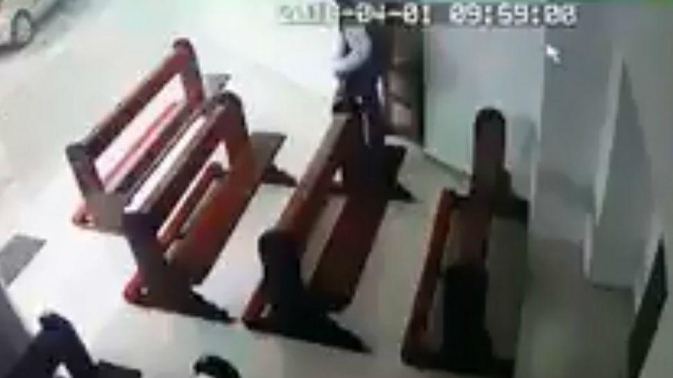 Captaron a un hombre robando las limosnas de una parroquia