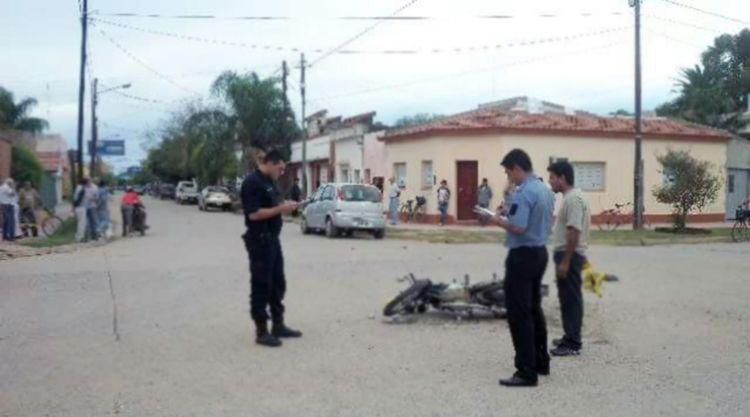 Antildeatuya- se fracturoacute la claviacutecula tras chocar un perro