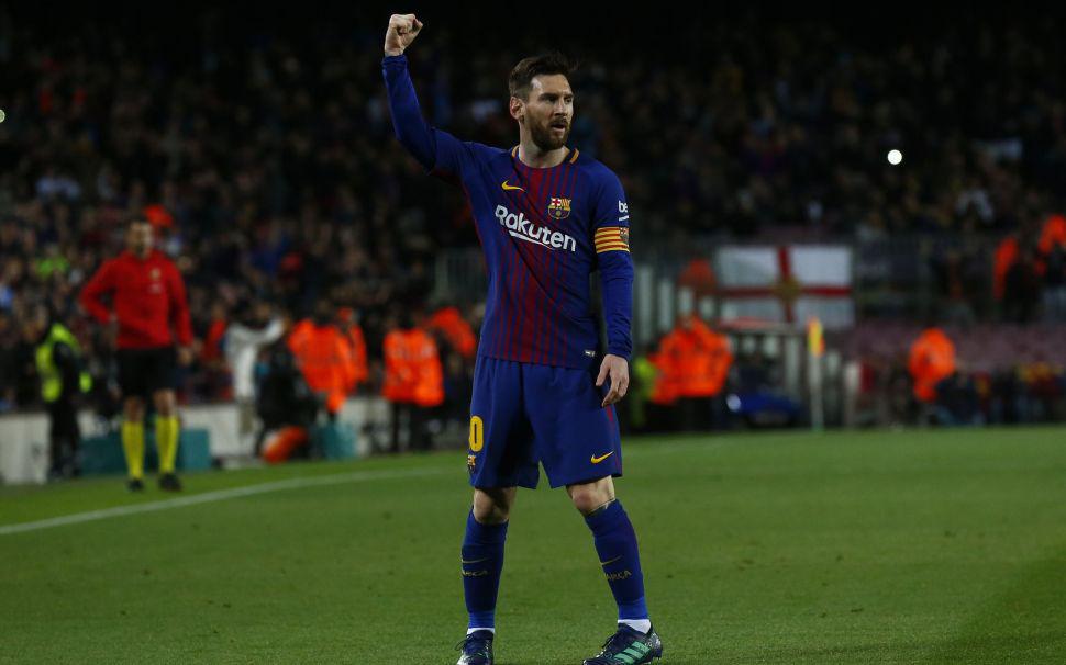 El Barcelona le ganoacute al Leganeacutes con tres goles de Messi