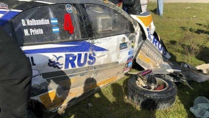 Rally Argentino- David Nalbandian volcoacute y su auto quedoacute destruido